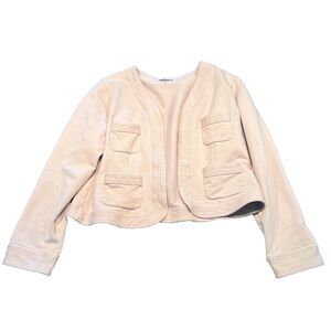 Pendleton Women’s Open Sweater XL Cardigan Cotton Beige Comfort
